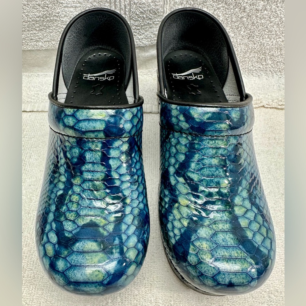 Dansko Professional Python print Patent Leather C… - image 1